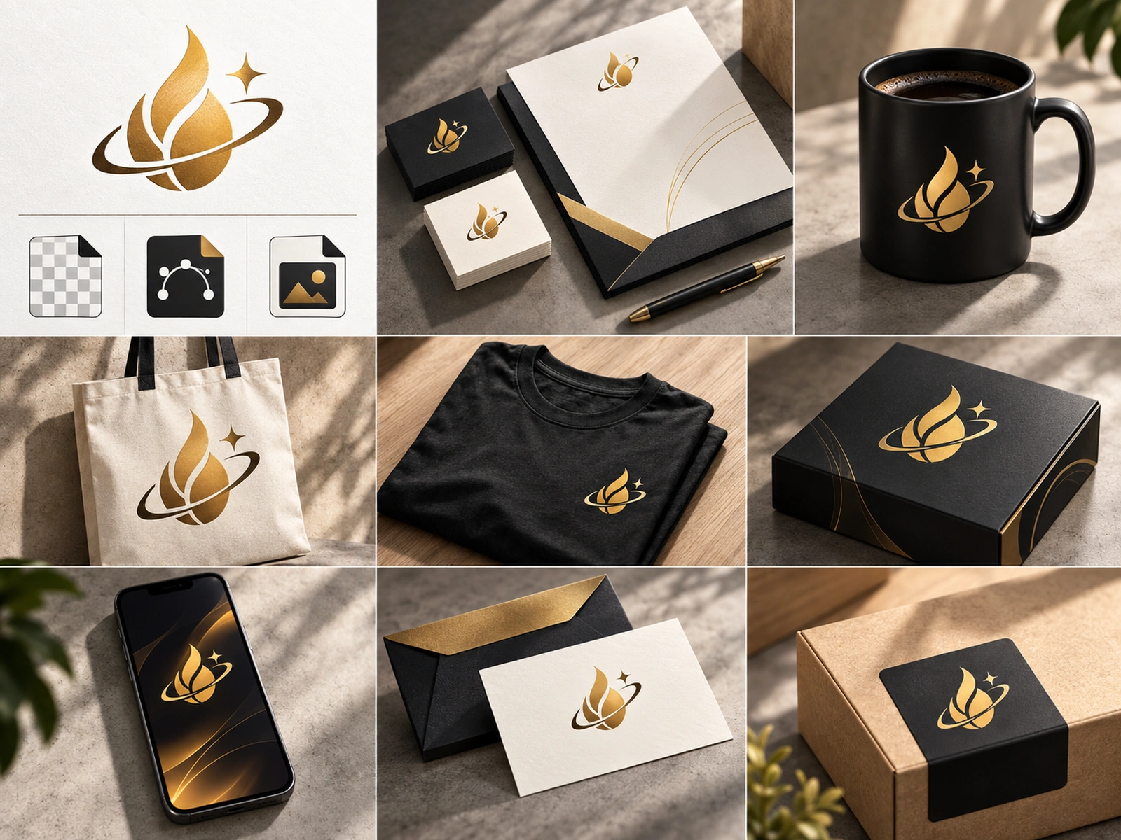 Perfeziona un logo generato con strumenti di post-produzione